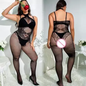 Женские сексуальные сетчатые боди-чулки женские эротические сетчатые полые колготки нижнее белье одежда сексуальные сетчатые прозрачные чулки для всего тела XS
