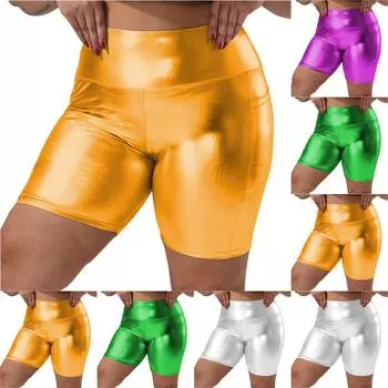 Женские сексуальные штаны для йоги с высокой талией и подъемом бедер, большие размеры XXL золотой