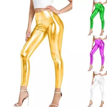 Женские сексуальные штаны для йоги с высокой талией и подъемом бедер, большие размеры L золотой