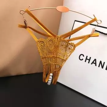 Женские сексуальные стринги, прозрачное нижнее белье с низкой талией, женские кружевные стринги, дышащие трусики, нижнее белье, трусы, стринги M