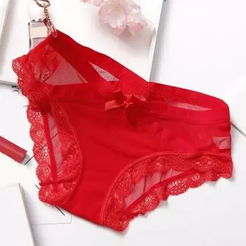 Женские сексуальные трусики, кружевное прозрачное нижнее белье, с низкой талией, тонкие сетчатые прозрачные трусы, дышащие трусики-бикини L