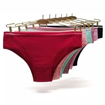 Женские сексуальные трусики Ms. Нижнее белье Женское Хлопковое Женское нижнее белье Трусики 6 шт. M