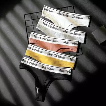 Женские сексуальные трусики, спортивные полосатые бесшовные стринги для фитнеса с низкой талией M-XL M серый