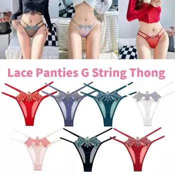 Женские сексуальные ультратонкие прозрачные трусики с вышивкой «летучая мышь» порно нижнее белье трусики стринги ультратонкие стринги one size