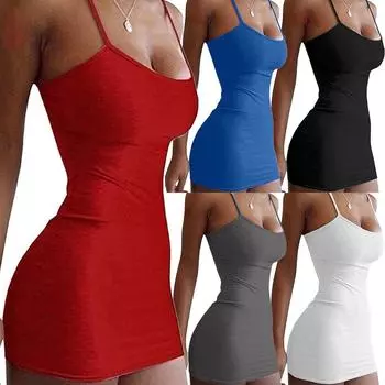 Женские сексуальные узкие пижамы без рукавов, пижамы, домашняя одежда L чёрный