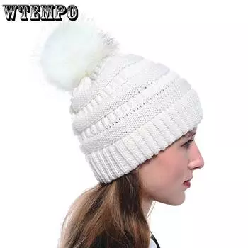 Женские шапки для зимы Мешковатые шапки для женщин Большие вязаные теплые зимние шапки для женщин Толстые для холодной погоды