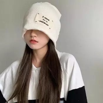 Женские шапки Осенняя модная зимняя шапка для мам Женская теплая вязаная пряжа Шапки-кепки
