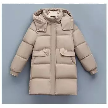 Женские шапки с хлопковой подкладкой средней и большой длины поставляются с корейской версией модных курток для людей среднего возраста и молодежи, пуховых курток с хлопковой подкладкой. M чёрный