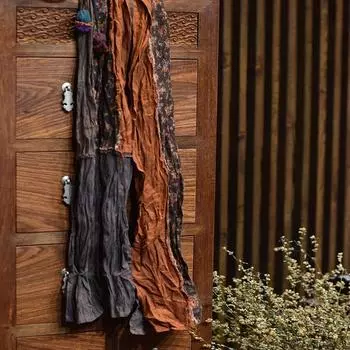 Женские шарфы Johnature с цветочным принтом, винтажные шарфы