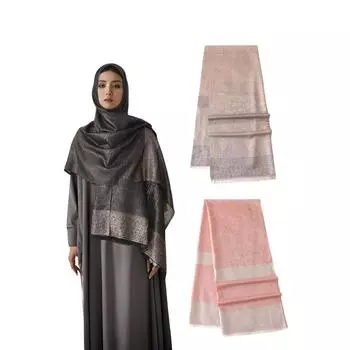 Женские шарфы Легкий мягкий модный солнцезащитный шарф-обертка шаль элегантный двухцветный Турция