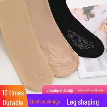Женские шелковые колготки с эффектом кошачьего когтя и защитой от зацепов: Нескользящие, вид голых ног, уход за кожей, идеально подходят для весны/осени Upgraded Version Footstepping