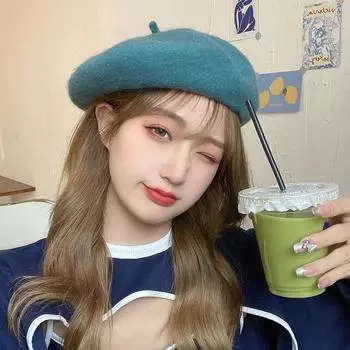 Женские шерстяные береты, французская теплая зимняя шапка-бини, ретро-берет, карамельный цвет, элегантные женские осенние шапки, сомбреро де мухер One Size