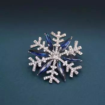 Женские шикарные броши, значки, креативные, элегантные, модные, со снежинками и стразами