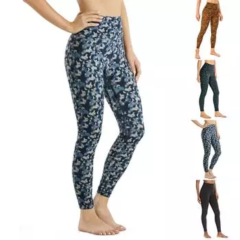 Женские ширмы с принтами кленовых листьев, эластичные леггинсы для йоги, штаны для фитнеса, бега, спортзала, активного отдыха XS чёрный