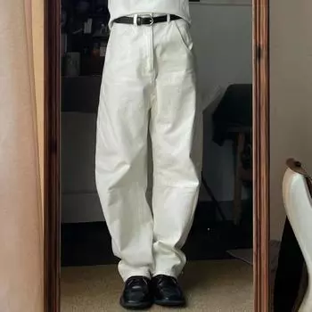 Женские широкие джинсы Sickle Retro White (Стиль 3049) XS белый