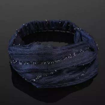 Женские широкие шифоновые повязки на голову Простые однотонные эластичные резинки для волос Мягкий эластичный обруч для волос Взрослые аксессуары для волос Подарки