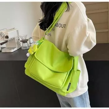 Женские школьные сумки-мессенджеры для женщин, женские дизайнерские сумки на плечо, однотонные повседневные холщовые женские сумки большой вместимости бежевый