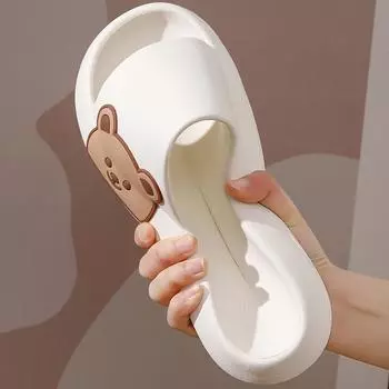 Женские шлепанцы на мягкой подошве, пляжные сандалии на толстой платформе, домашние летние тапочки Eva 40-41