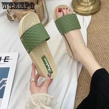 Женские шлепанцы на высоком каблуке. Летняя морская модная одежда. Красные нескользящие сандалии из сетки на толстой подошве на наклонном каблуке. Пляжная обувь. Обувь на высоком каблуке. 36 розовый