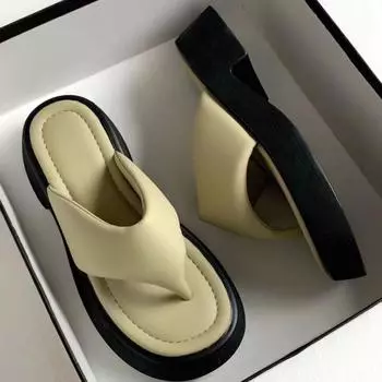 Женские шлепанцы, повседневная летняя обувь, толстая подошва, однотонные женские тапочки, зеленые, черные, домашняя верхняя одежда, сандалии на плоской подошве, шлепанцы 35 зелёный