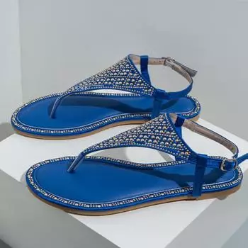 Женские шлепанцы, сандалии на плоской подошве с круглым носком и металлической отделкой, женская модная повседневная обувь с пряжкой, летняя, черная, розовая, синяя, 42 37 миндальный