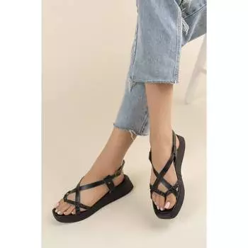 Женские шлепанцы сандалии Vaketa черные новые летние комфортные дышащие повседневные качественные стильные легкие сандалии