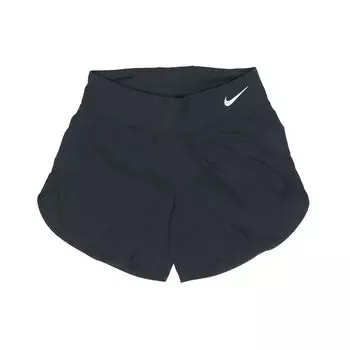 Женские шорты для бега Nike Flex 5 дюймов Dri-Fit с раздельным краем, черные AQ5419-010 XL