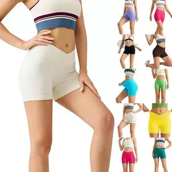 Женские шорты для бега, спортивные шорты для активного отдыха с карманами L чёрный