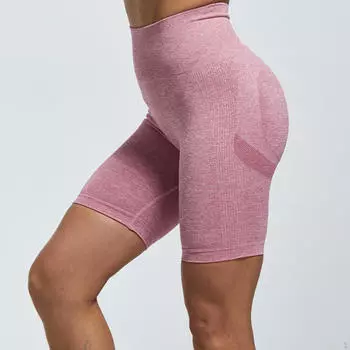 Женские шорты для йоги, спортивные штаны Scrunch, эластичное нижнее белье, байкерские спортивные штаны для женщин S Pink