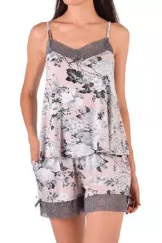 Женские шорты, пижамный комплект с карманом на веревочном ремне, вискоза