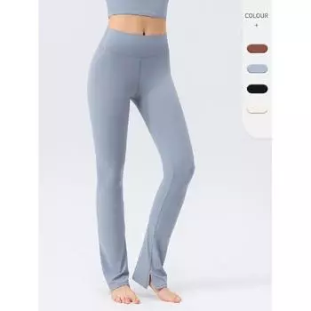 Женские штаны для йоги, фитнеса, активного отдыха, однотонные, повседневные, для бега, тренировок, эластичные, быстросохнущие, облегающие спортивные штаны S чёрный