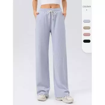 Женские штаны для йоги, фитнеса, активного отдыха, однотонные, повседневные, для бега, тренировок, эластичные, быстросохнущие, облегающие спортивные штаны S чёрный