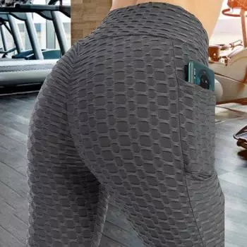 Женские штаны для йоги с высокой талией, поддерживающие живот, обтягивающие, эластичные, мягкие, дышащие, с карманом для телефона, обтягивающие, компрессионные, для занятий спортом и пробежек M