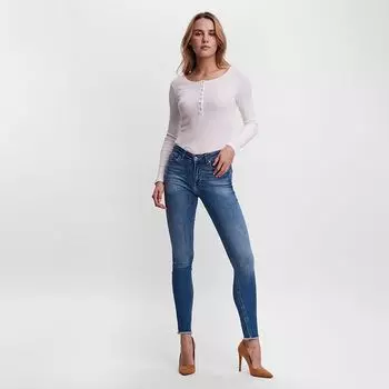Женские синие узкие джинсы стрейч VERO MODA S синий