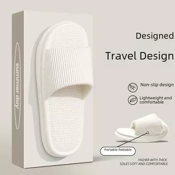 Женские складные дорожные тапочки — портативные, нескользящие сандалии для пляжа, деловых поездок, отеля и дома. 40-41