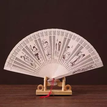 Женские складные вееры в китайском стиле, реквизит для выступлений, ажурные танцевальные вечерние шоу, художественное ремесло, подарок