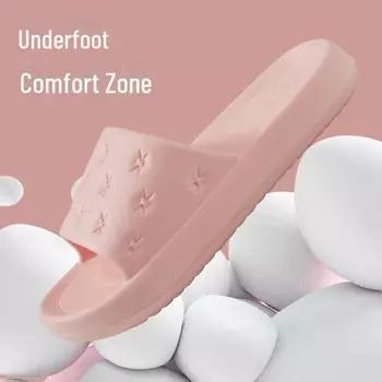 Женские слипоны из ЭВА для лета, простые сандалии для ванной комнаты и улицы Size 44-45