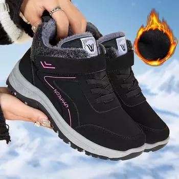 Женские снегоступы зимние новые плюшевые короткие ботинки походная обувь спортивная обувь 36 чёрный