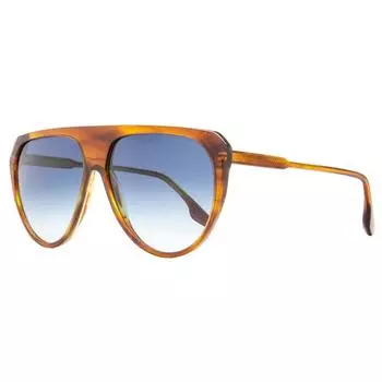 Женские солнцезащитные очки-авиаторы Victoria Beckham VB600S 223 Коричневые меланжевые, 62 мм 223