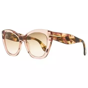Женские солнцезащитные очки-бабочки Tom Ford TF940 Cara 72G Розовые 56 мм 72 г