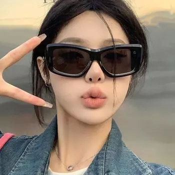 Женские солнцезащитные очки, большая ретро-оправа, новые многоугольные солнцезащитные очки для похудения, защита от солнца, защита от ультрафиолета, персонализированные мужские солнцезащитные очки