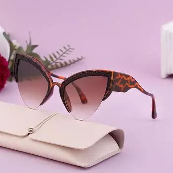 Женские солнцезащитные очки Cat Eyes Uv400 для женщин, очки для активного отдыха, винтажные оттенки