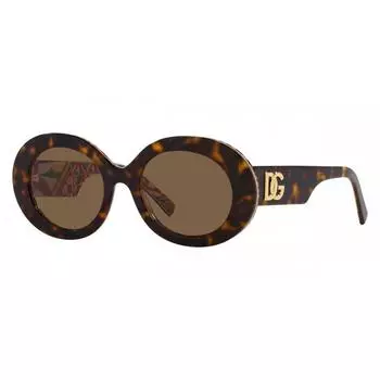 Женские солнцезащитные очки Dolce Gabbana 51 мм Havana On White Barrow DG4448F 321773 51 havana on White Barrow