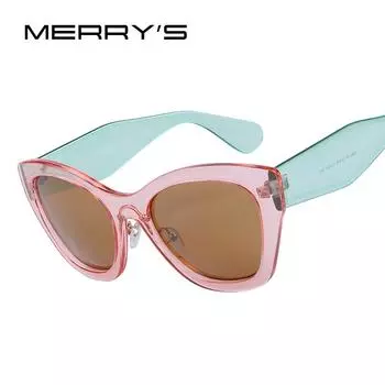 Женские солнцезащитные очки «кошачий глаз» MERRY S S512 чёрный