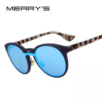 Женские солнцезащитные очки MERRY S, Новое поступление 2017 года, модные солнцезащитные очки в большой оправе, S 8107 чёрный