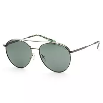 Женские солнцезащитные очки Michael Kors, размер 58 мм, зеленые MK1138 18943H 58, цвет амазонки, зеленый металл