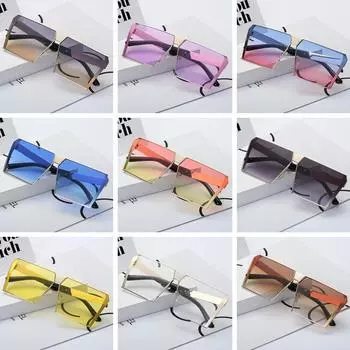 Женские солнцезащитные очки, модные квадратные солнцезащитные очки Ocean, солнцезащитные очки для уличной съемки None