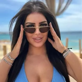 Женские солнцезащитные очки, модный треугольный уличный бокс, купальник для пляжной вечеринки. Женские солнцезащитные очки, солнцезащитный крем с защитой от ультрафиолета.