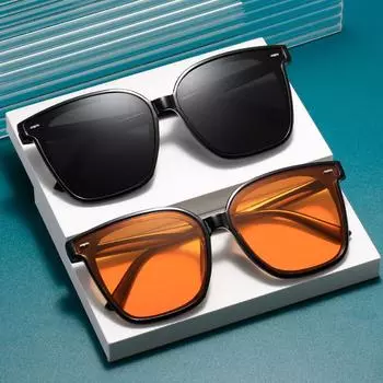 Женские солнцезащитные очки Мужские солнцезащитные очки Новые ретро солнцезащитные очки в коробке Модные солнцезащитные очки чёрный