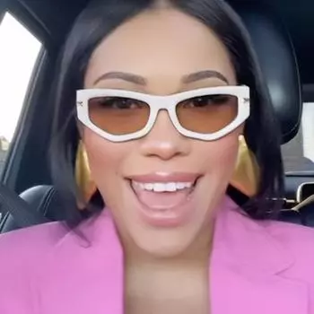 женские солнцезащитные очки, нестандартные ногти с эффектом кошачьего глаза, модный солнцезащитный крем, очки для фотосъемки и вождения.